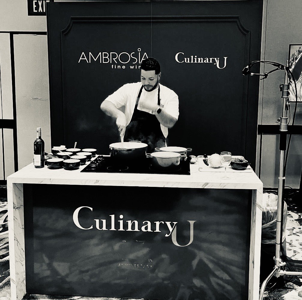 Chef Charles Davis presenting at Culinary U