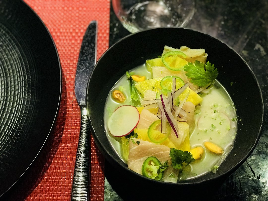 Coconut-Pineapple Hamachi Ceviche